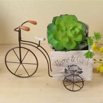 Цветочный горшок-кашпо, креативный орнамент, бонсай, деревянная коробка для двора, сада в помещении White