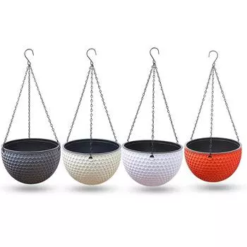 Цветочный горшок Подвесная корзина Корзина для суккулентов Цветочный горшок красный