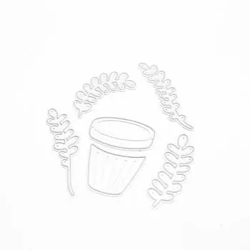 Цветочный горшок, трафареты, трафареты для скрапбукинга, альбом, бумажная карта, тиснение, сделай сам, ремесло