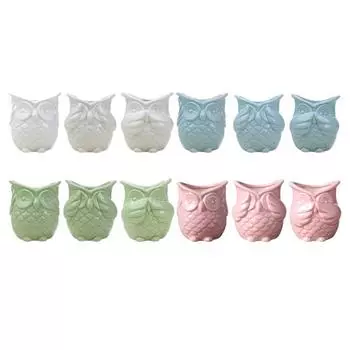 Цветочный горшок в форме совы, винтажный керамический комнатный горшок для растений, контейнер для растений в форме совы для украшения интерьера, полки для сада, офиса, балкона not listen белый