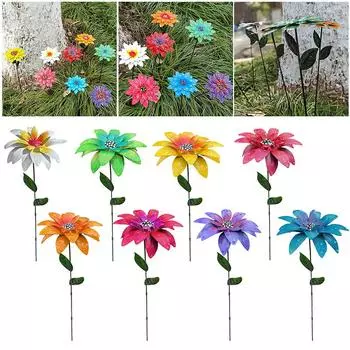 Цветочный кол, украшение для сада, украшение для внутреннего и открытого газона, садовый кол, патио, металлическая цветочная дорожка, двор, искусство