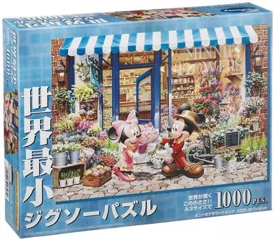 Цветочный магазин DW-1000-393 с самой маленькой 1000-элементной фигуркой Минни в мире Диснея (японский импорт)