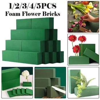 Цветочный пенопластовый кирпичный цветок «сделай сам», цветок, домашний сад, зеленый цветок, свадебный держатель, товары для флористов, домашний декор 1pc