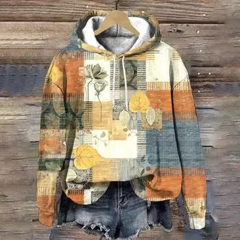 Цветочный принт сетка дизайнерские женские пуловеры толстовки осенняя мода женская одежда повседневные свободные женские толстовки Y2K топы S