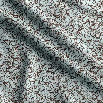 Цветочный принт Soimoi, хлопковый батист, ткань для квилтинга, продаваемая во дворе, шириной 42 дюйма, хлопчатобумажная ткань средней плотности, 42 Inch Wide - Cotton Cambric синий