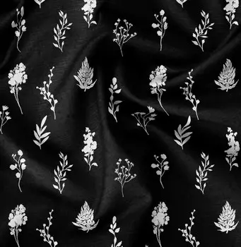 Цветочный принт Soimoi, шелковая ткань, декоративная швейная ткань на дворе шириной 42 дюйма, декоративная ткань для рубашек, костюмов, галстуков, 42 Inch Wide - Cotton Cambric коричневый