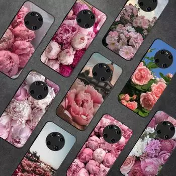 Цветочный розовый чехол для телефона Huawei Y9 6 7 5 Prime Enjoy 7s 7 8 plus 7a 9e 9plus 8E Lite Psmart Shell Huawei Enjoy 9Plus