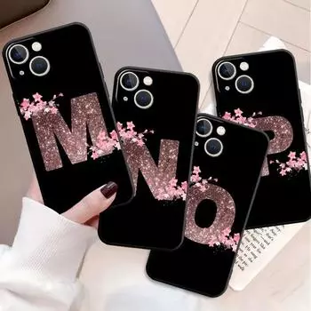 Цветочный розовый MN модный чехол для Apple iPhone 11 13 14 12 Pro Max 7 8 XR X 6 5 5S SE 2022 13ProMax силиконовый чехол для телефона iPhone 14 Plus