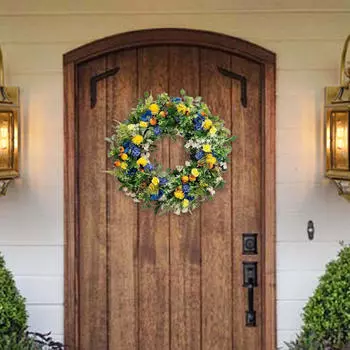 Цветочный венок для украшения дома на открытом воздухе Diameter 35cm