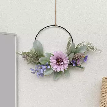 Цветочный венок передняя дверь Весенний настенный подвесной кулон для свадебного окна Праздник
