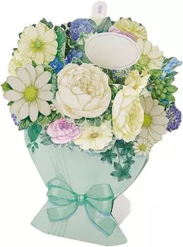 Цветочный зеленый букет P 1718 [Sanrio] FA18-1 зелёный