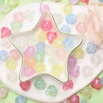 Цветок, 10 шт., кулон, роза, бусины, ожерелье, 14*15,5 мм, акриловые, большое количество, модные ювелирные аксессуары «сделай сам», аксессуары зелёный