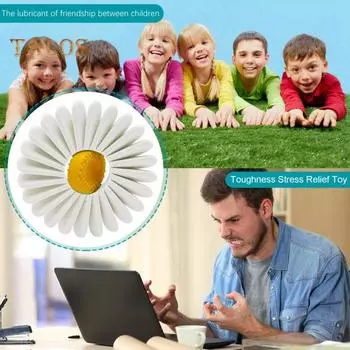 Цветок Fidget Spinner 3D Printed Весенний цветок Fidget Toy Антистрессовый цветок спиннер для домашнего офиса для взрослых и детей белый