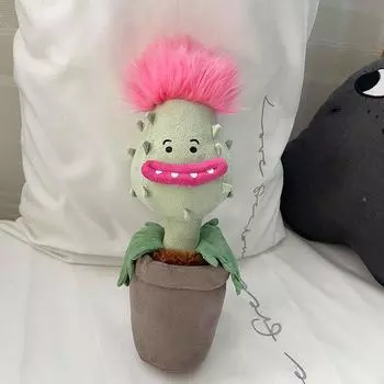 Цветок-каннибал Уродливый милый Длинные волосы Смешное комнатное растение Украшение Плюшевая игрушка Кукла Спальня для девочки Подарок Свадебное конфетти 30cm
