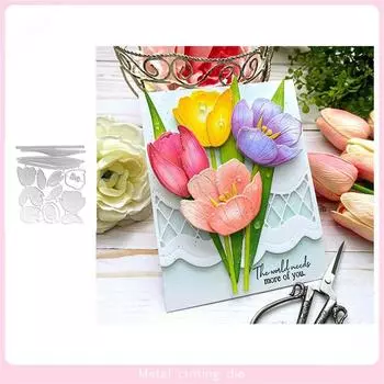 Цветок Металл Углеродистая сталь Нож Die DIY Резка Нож Die One Size серебряный