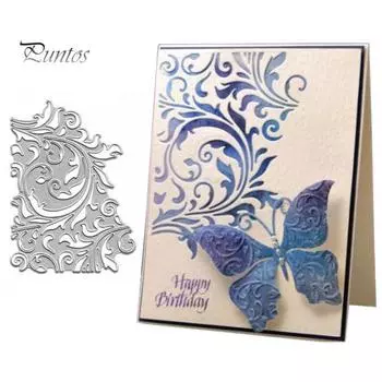 Цветок металлический трафарет DIY скрапбук тиснение бумажные карты фото ремесло трафарет серебряный