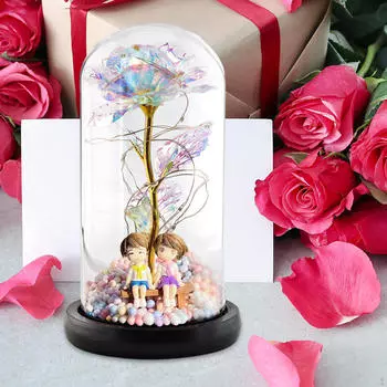 Цветок розы, подарки, искусственные подарки, подруге, маме, маме, на День святого Валентина для нее Sit Together