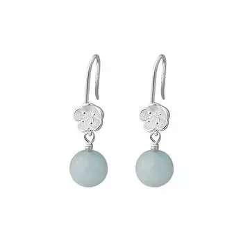 Цветок Серьга-крючок Милый Новый Китайский Стиль Ретро Минималистский Высококачественное Ощущение Пирсинг Уха Украшение Для Ушей