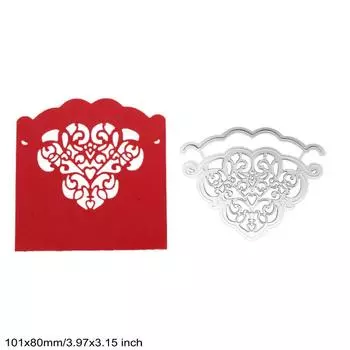 Цветок Сердце Стрелка Кружева Трафареты Металлический Трафарет DIY Скрапбукинг Альбом Бумажная Карта Тиснение Ремесло Высечки Рамка