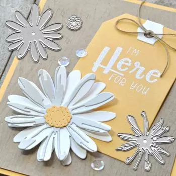 Цветок Скрапбукинг карты трафарет для резки тиснение бумаги умирает плесень one size