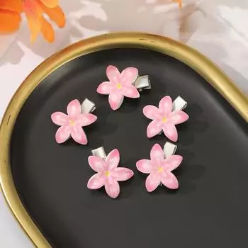 Цветок Сладкая Заколка Краб для Волос для Женщин Простая Заколка для Хвоста Корейский Пляж Гавайи Заколки-Клешни Шпилька Аксессуары для Волос