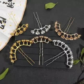 Цветок в древнем стиле U-образная шпилька аксессуары держатель лотоса с отверстием из сплава 8290mm