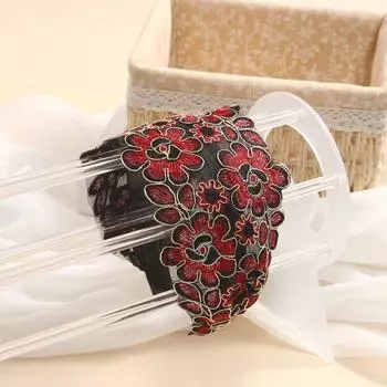 Цветок Женский Обруч для Волос Сетка Повязка на Голову Широкий Бок Мама Обруч для Волос Вышивка Зуб Обруч для Волос Корейская Повязка на Голову Украшение для Волос