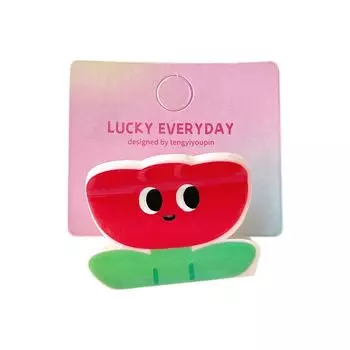 Цветок Животное Волосы Коготь Мультфильм Кошка Заколка Персонализированная Собака Заколка Для Волос Ежедневно style 2