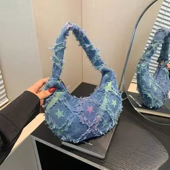 Цветопередача холщовая сумка женская 2024 новая модная сумка-мессенджер с пельменями универсальная сумка через плечо в иностранном стиле