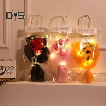 Цветостойкий искусственный цветок, не увядающий, нежный искусственный розовый букет с дыханием младенца красный