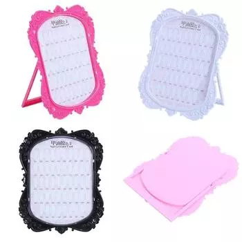 Цветовая карта гель-лака для ногтей Доска для демонстрации типсов для ногтей Демонстрационные инструменты для салона красоты Полка для демонстрации дизайна ногтей розовый