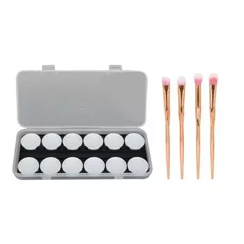 Цветовая палитра для дизайна ногтей, 24 сетки, съемный лоток для рисования маникюра, инструмент для рисования пигментов, акварель