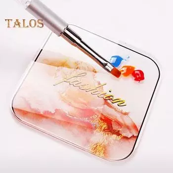 Цветовая палитра ногтей Натуральная многофункциональная акриловая стильная пластина для дизайна ногтей для дома 5