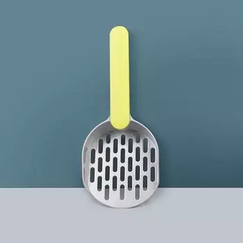 Цветовая ручка, сетчатая лопатка для кошачьего туалета, лопатка для кошачьего туалета, лопатка для кошачьих фекалий, большая лопатка для кошачьего туалета 26*10.5cm