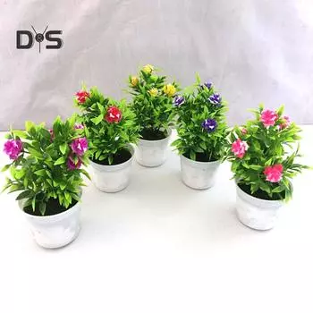 Цветущий букет искусственный цветок розы Miniascape реквизит для фотографии свадебный домашний декор бонсай жёлтый