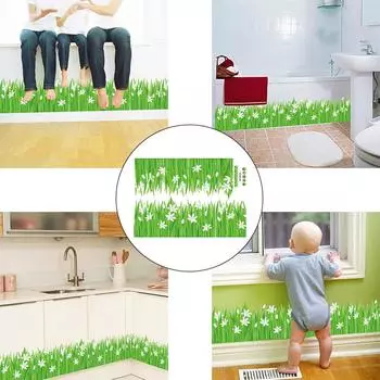 Цветы Плинтус Плинтус ПВХ Наклейка На Стену Комнаты Наклейки На Стены