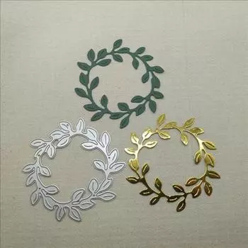 Цветы Растения Вырубные штампы Углеродистая сталь Травление Тиснение Лист Вырубные штампы DIY Ручной вырубной штамп серебряный