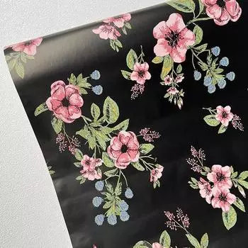 Цветы в европейском стиле, обои для очистки и наклеивания, самоклеящаяся контактная бумага, съемные водонепроницаемые обои для ремонта мебели 45cm*300cm