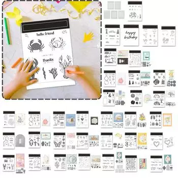 Цветы Животное Нож Штамп Вырубной Штамп Сделай Сам Тисненый Скрапбук Поздравительная Открытка One Size