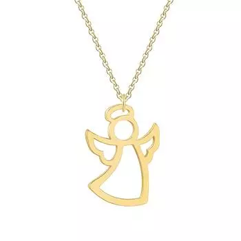 CXWIND ожерелье из нержавеющей стали женская мода ожерелье ангела-охранника кулон ювелирные изделия