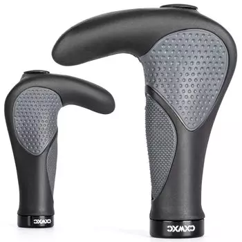 CXWXC Bicycle Ergonomic Handlebar Cow Shock Fatigue Easy Installation Grips, Horn, Absorbing, Reducing, Non-Slip, Durable, (VLG-1185AD3)