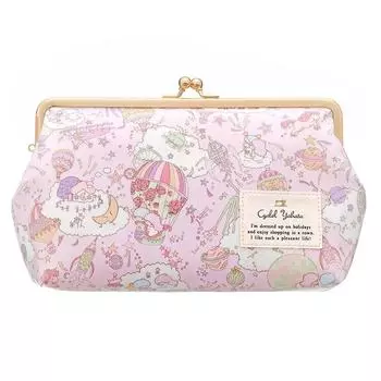Cyalel Yahata Sanrio x Liberty Print Большая застежка-сумка Дорожная застежка-сумка Косметичка Внутренняя сумка Косметичка Gachet Pouch Коллаборация Sanrio
