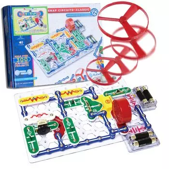 Cyber Circuit 300 Авторизованный Включает японский эксперимент Игрушка для изучения электричества и электронных схем Включает 2 батарейки типа AA Elenco [Домашние