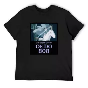Cyber City Oedo 808 Merrill Benten Yanagawa Fan Art Футболка Хиппи Одежда Аниме Футболка Винтажные футболки Мужские S белый