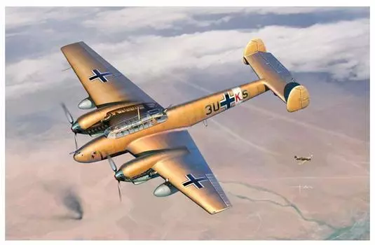 Cyber Hobby Luftwaffe Messerschmitt Trop Tropical, спецификация 1/32 WW.II Bf110E-2