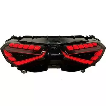 CyberLED NMAX 155 Задний фонарь Кастомный светодиодный задний фонарь Последовательный динамический указатель поворота Модель NMAX Полностью светодиодный Анимация при включении Дымчатый задний фонарь Cyber LED Задний фонарь