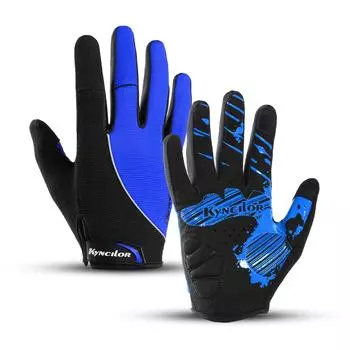 Cycling Anti-slip Full Finger Gloves MTB Bike Gloves Pad Men Women Breathable Anti-shock Sports Warm Gloves Bicycle Gloves M