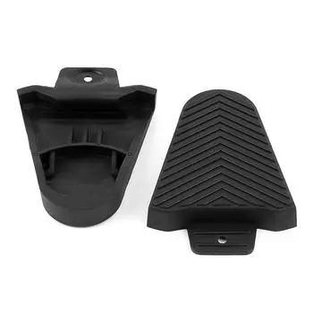 Cycling Black Rubber One Pair SPD-SL Cleats Cleat Protective Cover Bike Pedal Cleats Cleat Cover чёрный