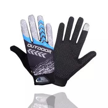 Cycling Gloves Men and Women s Spring Outdoor Sports Frisbee Cycling Breathable Sun Protection Non-slip Long Finger Touch Screen Thin Gloves average size