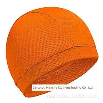 Cycling Hat Summer Mesh Melon Skin Windproof Sun Protection Hat Outdoor Sports Beanie Bicycle Motorcycle Liner Orange sports breathable One size